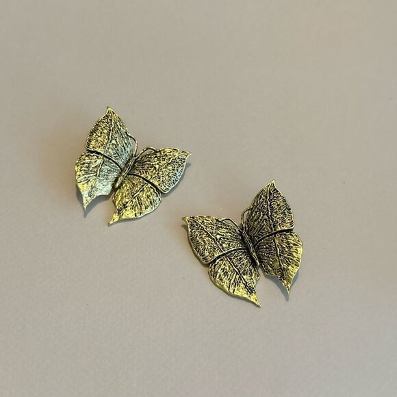 Butterfly earrings M910 - Picture 1 of 3